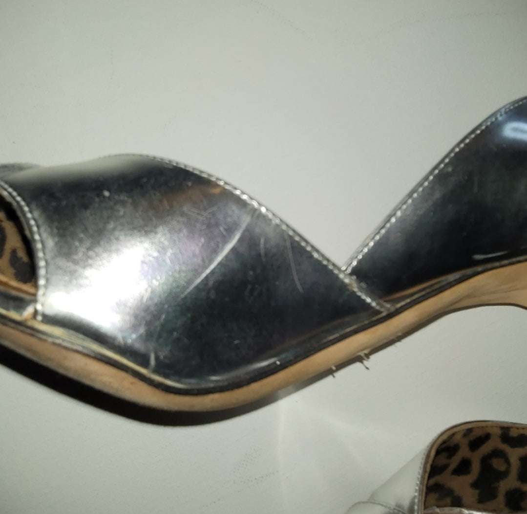 Authentic Manolo Blahnik D'orsay Peep Toe Classics