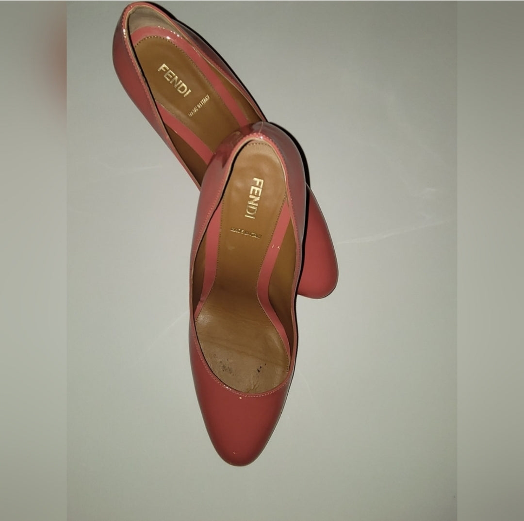 Authentic FENDI Glossy Patent Leather Heels