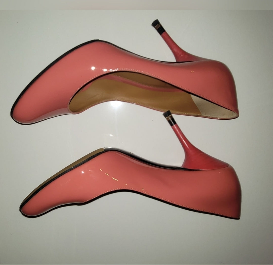 Authentic FENDI Glossy Patent Leather Heels